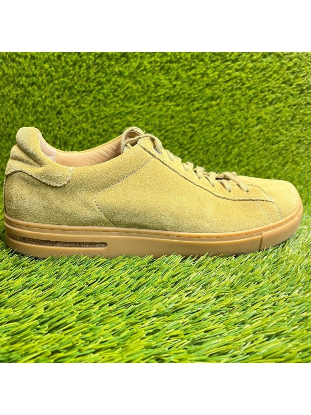 Birkenstock Bend Low‎ Mens Size 9 Khaki Gum Casual Classic Suede Shoes Sneakers